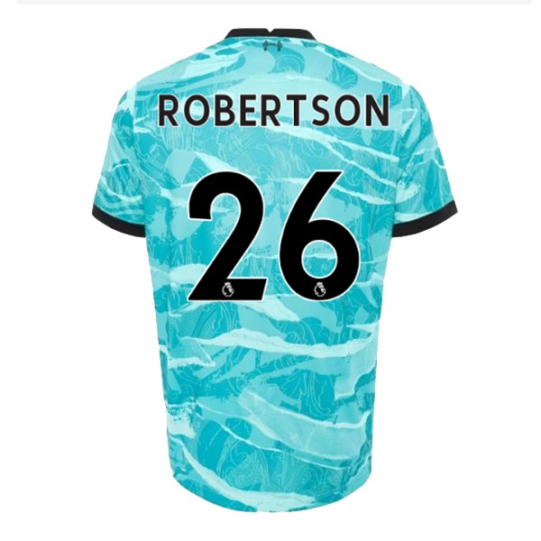 Trikot Liverpool NO.26 Robertson Auswarts 2020-21 Blau Fussballtrikots Günstig